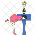پیش‌نمایش فایل half-body-trick-line-filled-illustration-10947956 از پک المان‌های ترفند جادو