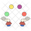 پیش‌نمایش فایل magician-hand-juggling-balls-line-filled-illustration-10947962 از پک المان‌های ترفند جادو