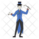 پیش‌نمایش فایل magician-line-filled-illustration-10947960 از پک المان‌های ترفند جادو