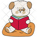 پیش‌نمایش فایل reading-10959431 از پک شخصیت سگ با روتین‌های روزمره