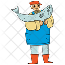پیش‌نمایش فایل fishmonger-10702547 از پک بازار ماهی