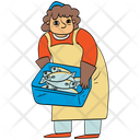پیش‌نمایش فایل fishmonger-10702548 از پک بازار ماهی