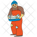 پیش‌نمایش فایل fishmonger-10702549 از پک بازار ماهی