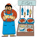 پیش‌نمایش فایل fishmonger-stall-10702543 از پک بازار ماهی