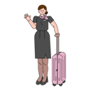 پیش‌نمایش فایل air-hostess-5384155 از پک حرفه