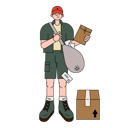 پیش‌نمایش فایل postman-5384140 از پک حرفه