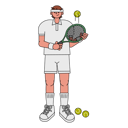 پیش‌نمایش فایل tennis-player-5384150 از پک حرفه