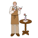 پیش‌نمایش فایل waitress-5384153 از پک حرفه