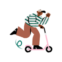 پیش‌نمایش فایل man-riding-electric-scooter-5383970 از پک روز زمین