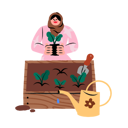 پیش‌نمایش فایل muslim-woman-planting-tree-5383971 از پک روز زمین