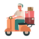 پیش‌نمایش فایل deliveryman-riding-scooter-5384006 از پک خرید آنلاین