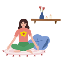 پیش‌نمایش فایل girl-meditating-5384056 از پک بینگ سلامت و اوقات فراغت
