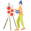 پیش‌نمایش فایل girl-painting-5384057 از پک بینگ سلامت و اوقات فراغت