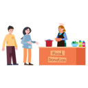 پیش‌نمایش فایل female-volunteer-donating-food-5383934 از پک کمک مالی و خیریه