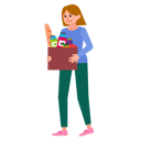 پیش‌نمایش فایل woman-carrying-food-box-5383942 از پک کمک مالی و خیریه