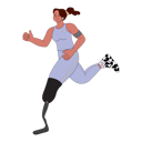 پیش‌نمایش فایل amputated-woman-running-in-race-5384130 از پک افراد توانایی پارا