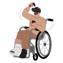 پیش‌نمایش فایل handicapped-man-using-vr-5384109 از پک افراد توانایی پارا