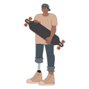 پیش‌نمایش فایل male-skateboarder-with-leg-prothesis-5384128 از پک افراد توانایی پارا
