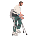 پیش‌نمایش فایل man-walking-with-walk-aid-device-5384117 از پک افراد توانایی پارا