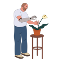 پیش‌نمایش فایل man-with-prosthetic-arm-planting-crop-5384116 از پک افراد توانایی پارا