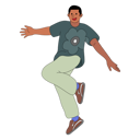پیش‌نمایش فایل man-jumping-9614839 از پک ایلاستریشن فعالیت‌های نوجوان