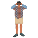 پیش‌نمایش فایل man-watching-with-binoculars-9614844 از پک ایلاستریشن فعالیت‌های نوجوان