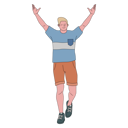 پیش‌نمایش فایل man-with-open-arms-9614845 از پک ایلاستریشن فعالیت‌های نوجوان