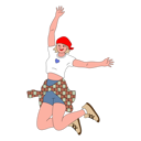 پیش‌نمایش فایل woman-jumping-9614855 از پک ایلاستریشن فعالیت‌های نوجوان