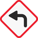 پیش‌نمایش فایل left-turn-6963360 از پک علائم جاده