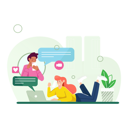پیش‌نمایش فایل couple-chatting-on-video-call-6517391 از پک استارتاپ