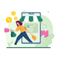 پیش‌نمایش فایل girl-doing-online-shopping-6517394 از پک استارتاپ