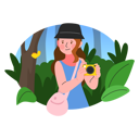 پیش‌نمایش فایل girl-taking-pictures-while-trekking-6576355 از پک سفر