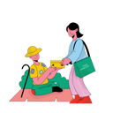 پیش‌نمایش فایل girl-helping-to-poor-man-8184794 از پک خیریه