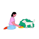 پیش‌نمایش فایل young-female-feeding-dog-8184801 از پک خیریه