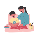 پیش‌نمایش فایل a-boy-and-his-mom-are-studying-together-8712422 از پک روز مومس