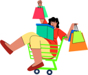 پیش‌نمایش فایل a-fun-depiction-of-a-shopper-enjoying-a-playful-moment-in-a-shopping-cart-11540923 از پک جمعه سیاه