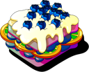 پیش‌نمایش فایل blueberry-cream-cake-11572750 از پک کیک