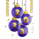 پیش‌نمایش فایل christmas-2023-bouble-lamp-7216573 از پک سال نو مبارک