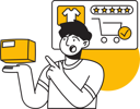 پیش‌نمایش فایل customer-rating-7242866 از پک خرید آنلاین
