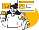 پیش‌نمایش فایل girl-doing-online-shopping-7242836 از پک خرید آنلاین