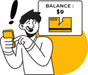 پیش‌نمایش فایل no-balance-for-payment-7242857 از پک خرید آنلاین