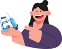 پیش‌نمایش فایل girl-holding-a-vaccine-vial-7344165 از پک واکسیناسیون