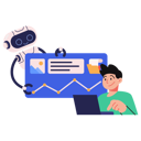 پیش‌نمایش فایل ai-robot-bussiness-assistant-10274965 از پک هوش مصنوعی