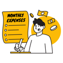 پیش‌نمایش فایل man-managing-monthly-expenses-10784743 از پک مالی شخصی و سرمایه گذاری