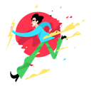 پیش‌نمایش فایل man-is-running-with-heavenly-lightning-6016642 از پک متنوع