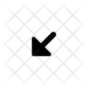 پیش‌نمایش فایل arrow-sm-down-left-5311312 از پک فلش