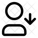 پیش‌نمایش فایل user-alt-arrow-down-11354278 از پک کاربر، سبک معمولی