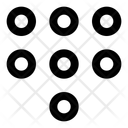 پیش‌نمایش فایل dots-passcode-outline-11331394 از پک رابط کاربری، سبک معمولی