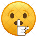 پیش‌نمایش فایل shushing-face-3223192 از پک شکلک‌ها