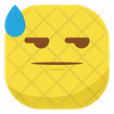 پیش‌نمایش فایل face-with-rolling-eyes-and-sweat-3223170 از پک ایموجی‌ها